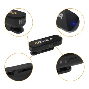 جزئیات فرستنده میکروفون بی‌سیم کامیکا دو کاربره مدل Vimo S UC