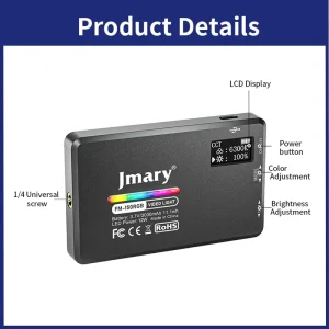 نمای پشت نور LED RGB جی‌ماری مدل FM-150RGB