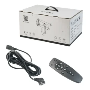 جعبه، کابل برق و ریموت کنترل نور LED فوتوکس مدل BK-200BI