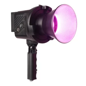 نمای کناری نور LED فوتوکس مدل CL-60RGB در حالت روشن