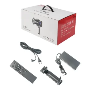 جعبه، آداپتور برق و ریموت کنترل نور LED فوتوکس مدل CL-80Bi