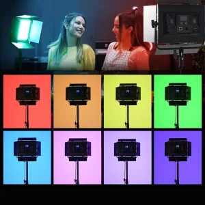 رنگ‌های متفاوتی نمونه از نور LED RGB فوتوکس مدل YB-50RGB