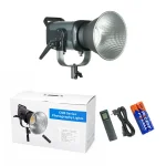 محتویات جعبه به همراه نور LED گلدن‌پاور مدل COBAC-300A
