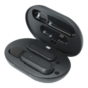 فرستنده و گیرنده میکروفون بی‌سیم تک کاربره مدل K60 در جعبه شارژ