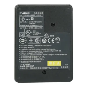 نمای پشتی شارژر باتری دوربین کانن مدل LC-E5E (مشابه اصلی | بدون جعبه)