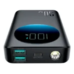 پورت‌های پاور بانک جوی‌روم مدل JR-PBF01 ظرفیت 10000 میلی‌آمپر‌ساعت