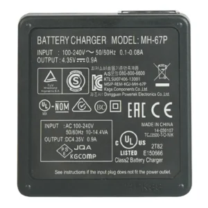 نمای پشتی شارژر باتری دوربین نیکون مدل MH-67P (مشابه اصلی | بدون جعبه)