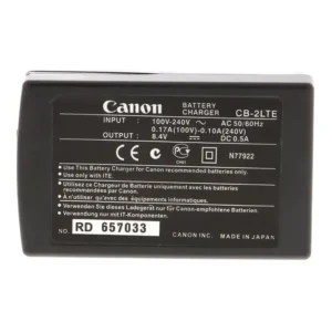 نمای پشتی شارژر باتری دوربین کانن مدل CB-2LTE (مشابه اصلی | بدون جعبه)