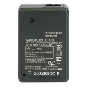 نمای پشتی شارژر باتری دوربین پاناسونیک مدل DE-A83 (مشابه اصلی | بدون جعبه)