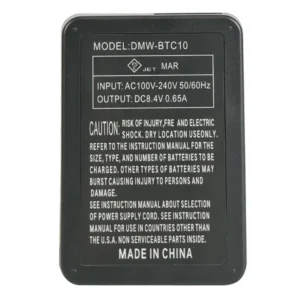 نمای پشتی شارژر باتری دوربین پاناسونیک مدل DMW-BTC10 (مشابه اصلی | بدون جعبه)