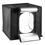 دریچه جلو خیمه عکاسی LED دار دوحالته (نور سفید و زرد) فوتوکس 60 در 60 سانتی‌متر