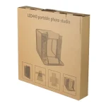 جعبه خیمه عکاسی LED دار تک‌حالته (نور سفید) فوتوکس 40 در 40 سانتی‌متر