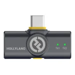 گیرنده با کانکتور USB-C میکروفون بی‌سیم هالی‌لند دو کاربره مدل LARK M2 Combo