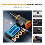 روش های شارژ ایر داستر برقی کی اند اف کانسپت مدل 12 در 1 سرعت 120000RPM