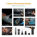 کاربرئ سری های مختلف ایر داستر برقی کی اند اف کانسپت مدل 12 در 1 سرعت 120000RPM