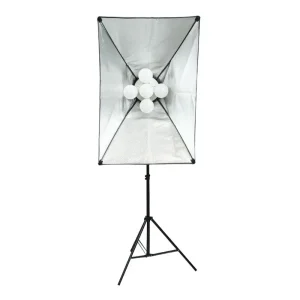 5 لامپ 25 وات کیت سافت‌باکس همراه هولدر 5 لامپ فوتوکس