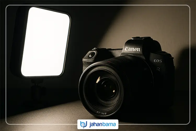 نور سخت بر روی دوربین عکاسی