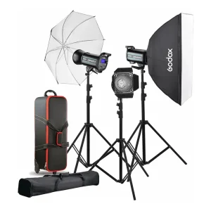 کیت فلاش استودیویی ۳ شاخه گودکس مدل QS400II