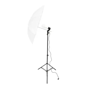 کیت هولدر تک لامپ همراه چتر دیفیوزر 80 سانتی‌متر