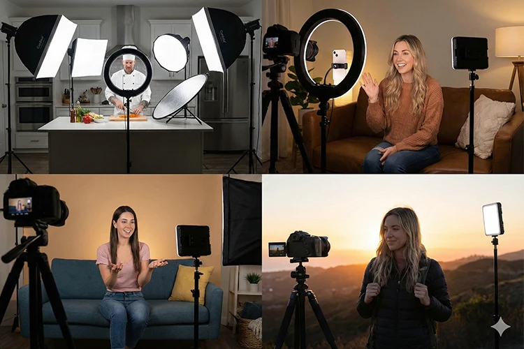 آموزش نورپردازی ولاگ