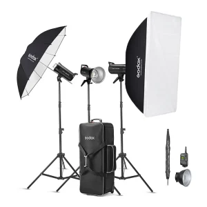 کیت فلاش استودیویی ۳ شاخه گودکس مدل SK400II-V