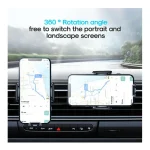 قابلیت چرخش 360 درجه هولدر موبایل جوی‌روم مدل JR-ZS259 مخصوص دریچه کولر خودرو