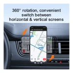 قابلیت چرخش 360 درجه هولدر موبایل جوی‌روم مدل JR-ZS283 مخصوص دریچه کولر خودرو