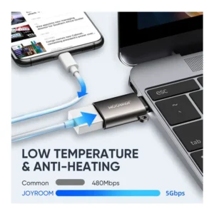 مبدل OTG تایپ‌ سی به USB-A جوی‌روم مدل S-H151 با انتقال 5 گیگابیت بر ثانیه