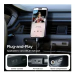 کابل تبدیل Lightning به جک 3.5 میلی‌متری (AUX) جوی‌روم مدل SY-A06 متصل به سیستم صوتی خودرو