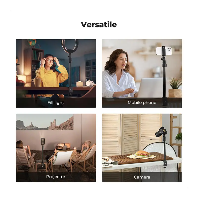 اتصال به دستگاه‌های مختلف پایه رومیزی گیره‌ای K&F CONCEPT