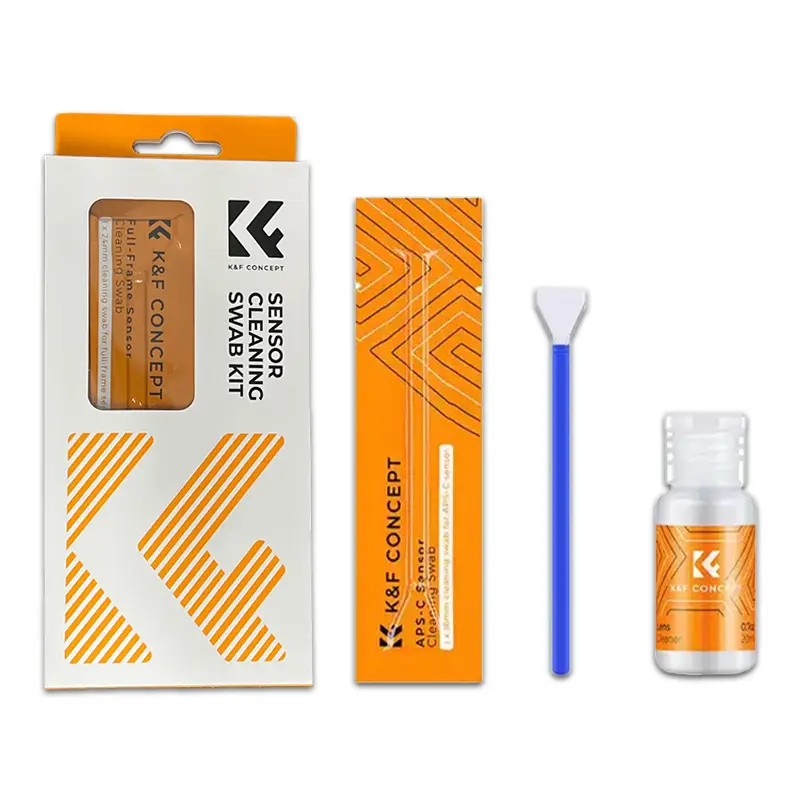 kf-concept-10-pack-24mm-single-head-full-frame-sensor-cleaning-swab-kit-with-cleaning-fluid-144003010-pic-01 کیت ۱۰ عددی تمیزکننده سنسور فولفریم تک سر ۲۴ میلیمتری K&F CONCEPT به همراه مایع تمیزکننده
