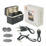 جعبه و محتویات جعبه میکروفون بی‌سیم پیکسل دو کاربره مدل Voical X