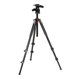 سه‌پایه دوربین مانفرتو مدل MK055XPRO3-3W در حداقل ارتفاع