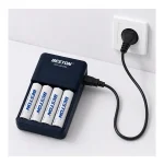 پک باتری شارژی قلمی و شارژر بستون مدل BST-C9012WL